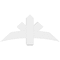 Ekena Millwork Alberta Architectural Grade PVC Gable Bracket, 48"W x 22"H x 6"D x 6"F, 11/12 Pitch GBP048X22X0606ALB00 - alternate 5